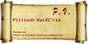 Pillisch Valéria névjegykártya
